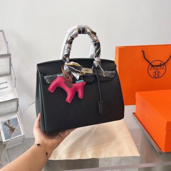 HERMES BIRKIN 35 TOGO LEATHER GOLD HARDWARE BLACK 35CM - Image 2