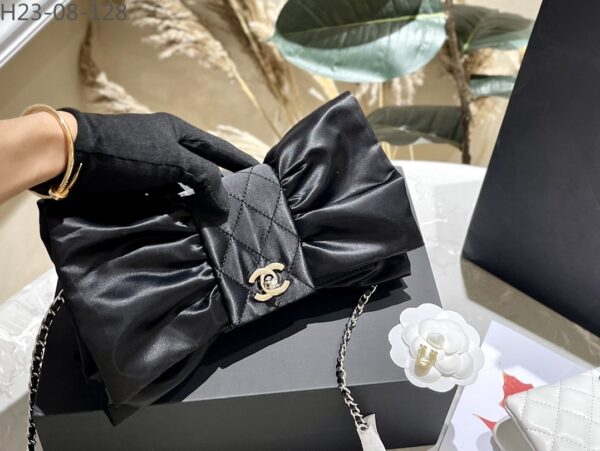 CHANEL CLUTCH BAG BLACK 25CM AS4098 B13245 94305 - Image 5