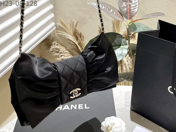 CHANEL CLUTCH BAG BLACK 25CM AS4098 B13245 94305 - Image 7