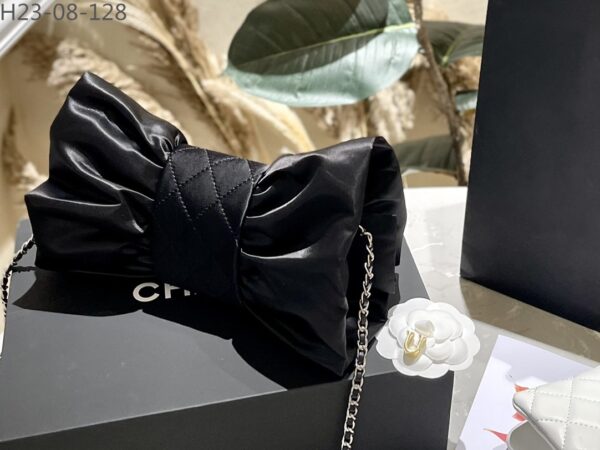 CHANEL CLUTCH BAG BLACK 25CM AS4098 B13245 94305 - Image 9
