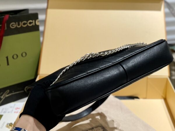 GUCCI BLONDIE SMALL TOTE BAG BLACK 30CM‎ 751518 1AAOW 9022 - Image 3