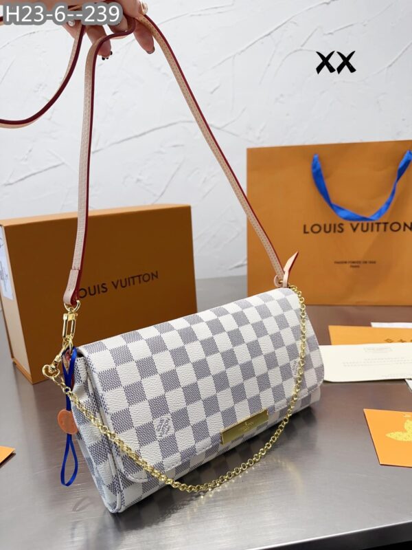 LOUIS VUITTON FAVORITE MM DAMIER AZUR 26CM - Image 2