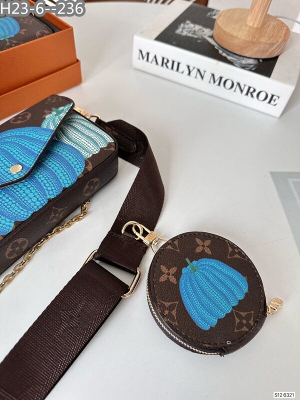 LOUIS VUITTON SET OF 3 ITEMS MONOGRAM BLUE PUMPKIN 18CM - Image 6