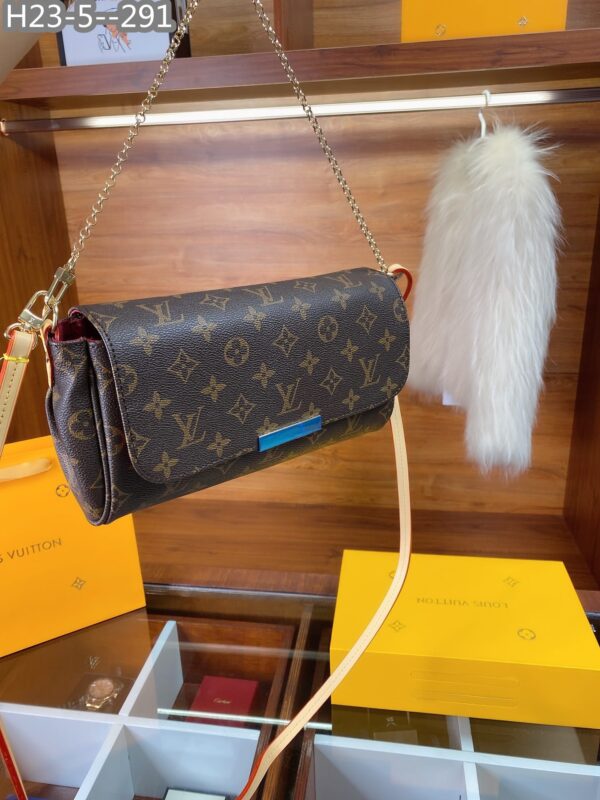 LOUIS VUITTON FAVORITE MM CHAIN SHOULDER BAG 24CM - Image 6
