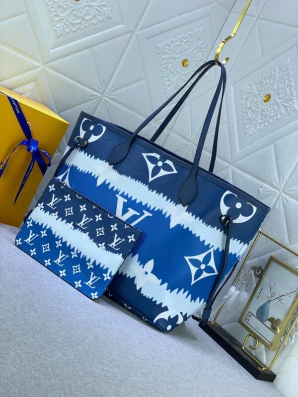 LOUIS VUITTON LV ESCALE NEVERFULL MM BLUE 32CM - Image 3