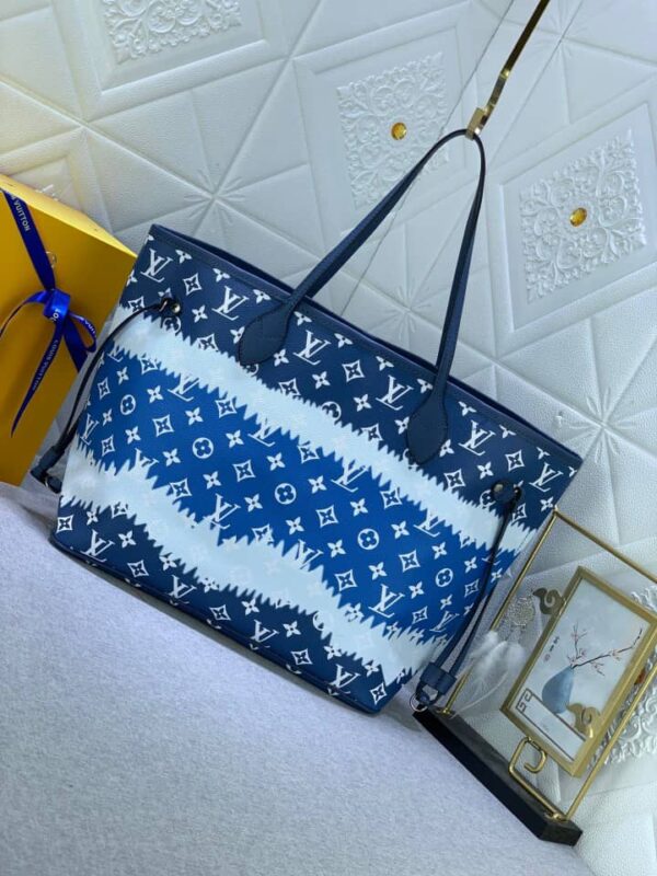 LOUIS VUITTON LV ESCALE NEVERFULL MM BLUE 32CM - Image 4