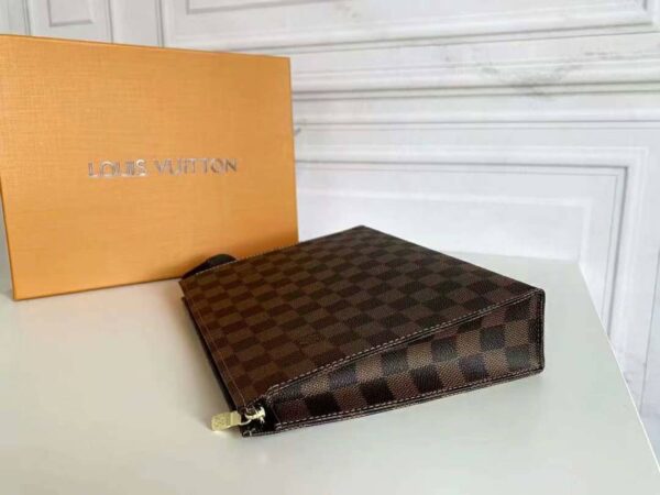 LOUIS VUITTON POCHETTE VOYAGE DAMIER EBENE 25CM - Image 5