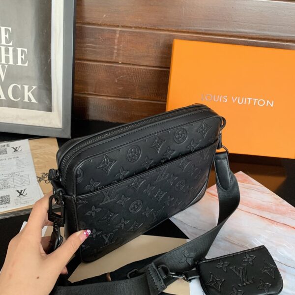 LOUIS VUITTON DUO MESSENGER BAG BLACK 25CM M69827 - Image 5