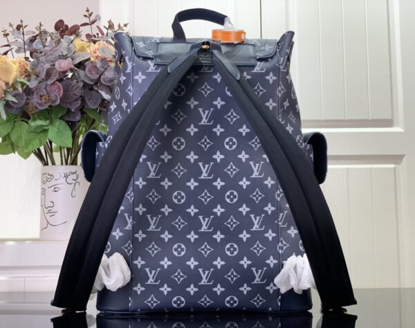 LOUIS VUITTON CHRISTOPHER PM BACKPACK BLUE 48CM - Image 3