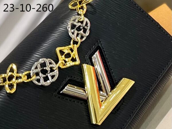 LOUIS VUITTON MM TWIST BAG BLACK 23CM M22773 - Image 6