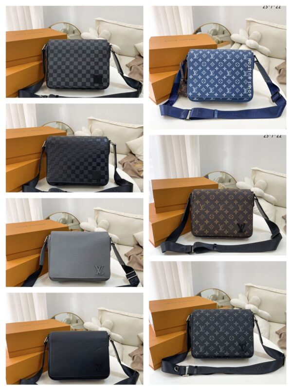 LOUIS VUITTON DISTRICT PM BAG GREY 26CM M30851 - Image 3