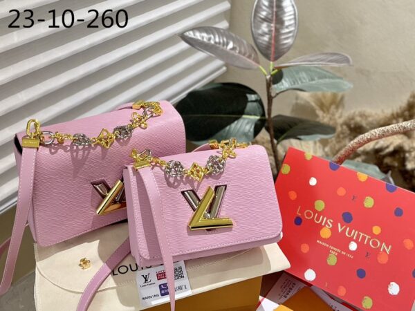 LOUIS VUITTON MM TWIST BAG PINK 23CM M23074 - Image 2