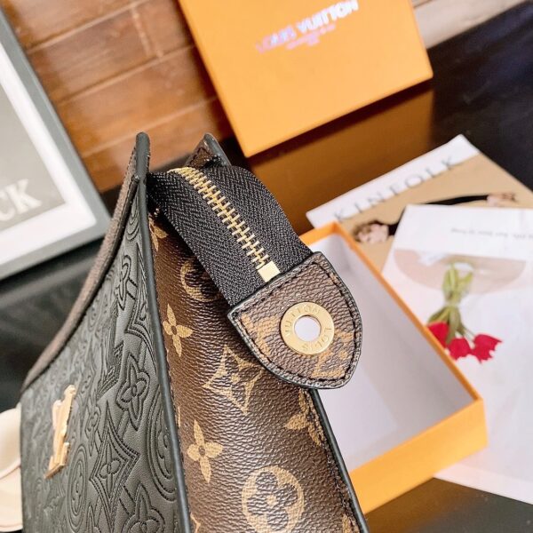 LOUIS VUITTON VOYAGE POCHETTE MONOGRAM EMPREINTE BLACK 26CM - Image 8