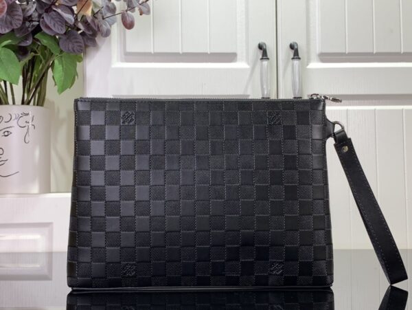 LOUIS VUITTON TAKEOFF BAG DAMIER BLACK 30CM N40504 - Image 3
