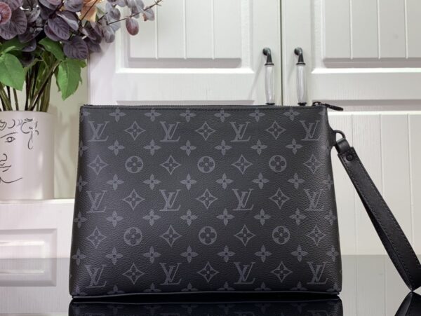 LOUIS VUITTON TAKEOFF BAG MONOGRAM BLACK 30CM - Image 3