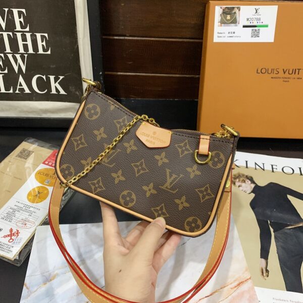 LOUIS VUITTON MONOGRAM POCHETTE BROWN 20CM - Image 3