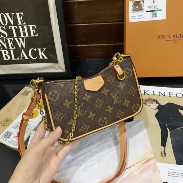 LOUIS VUITTON MONOGRAM POCHETTE BROWN 20CM - Image 4