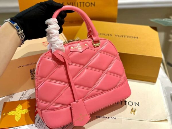 LOUIS VUITTON ALMA BB BAG PINK 24CM - Image 3