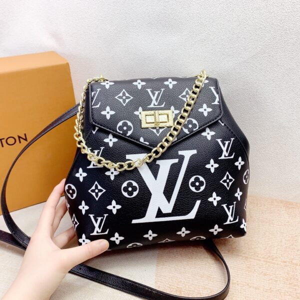 LOUIS VUITTON BACKPACK MONOGRAM BLACK 21CM - Image 3