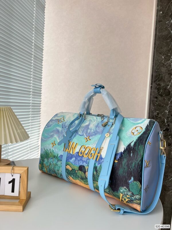 LOUIS VUITTON X JEFF KOONS KEEPALL BANDOULIERE VINCENT VAN GOGH MASTERS 50 - Image 2