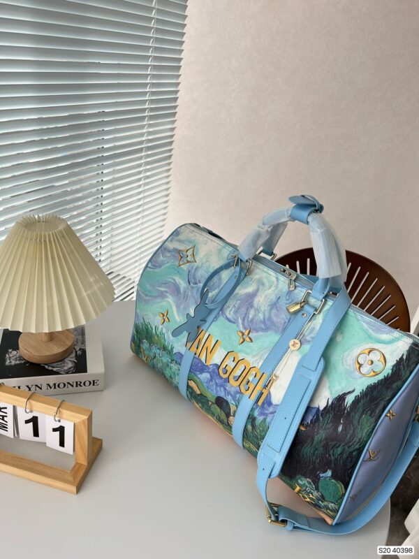 LOUIS VUITTON X JEFF KOONS KEEPALL BANDOULIERE VINCENT VAN GOGH MASTERS 50 - Image 3