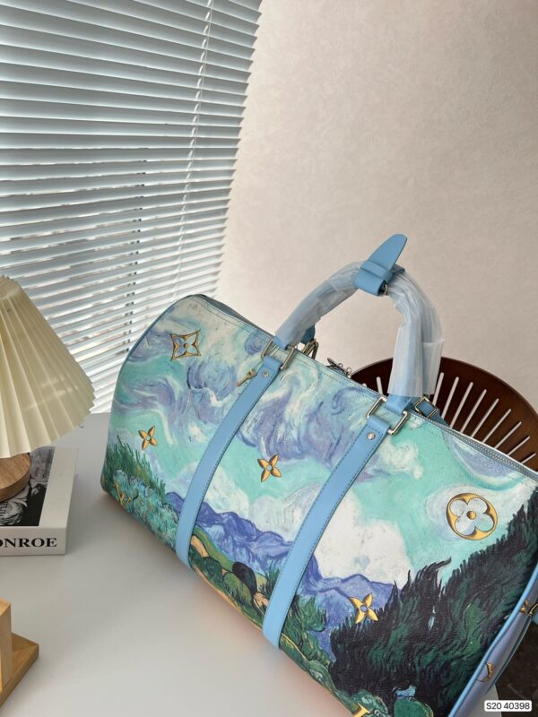 LOUIS VUITTON X JEFF KOONS KEEPALL BANDOULIERE VINCENT VAN GOGH MASTERS 50 - Image 4