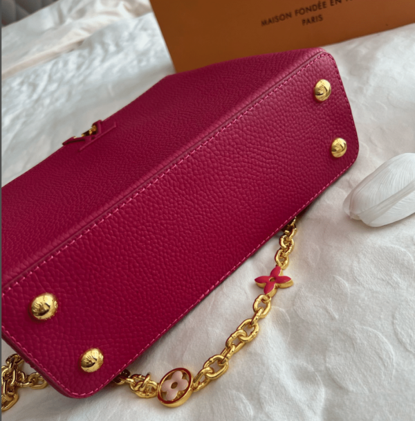 LOUIS VUITTON CAPUCINES TAURILLON DARK PINK 27CM M20845 - Image 5