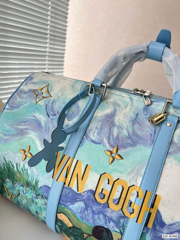 LOUIS VUITTON X JEFF KOONS KEEPALL BANDOULIERE VINCENT VAN GOGH MASTERS 50 - Image 9