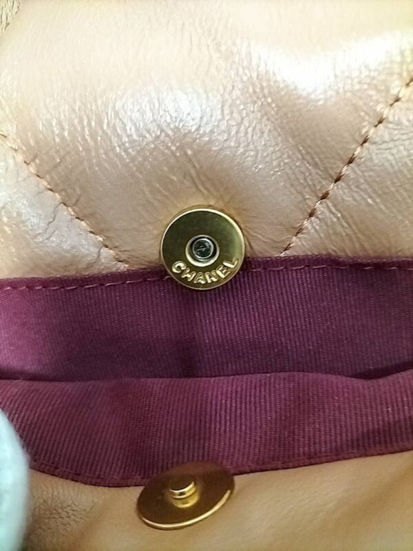 CHANEL QUILTED MEDIUM CHANEL 19 FLAP CARAMEL 26CM - Image 7