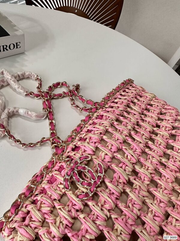 CHANEL SMALL SHOPPING BAG 22CM AS3689 B10225 NN017 - Image 4