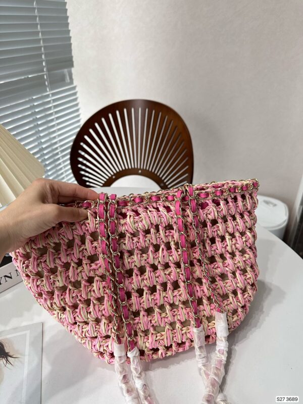 CHANEL SMALL SHOPPING BAG 22CM AS3689 B10225 NN017 - Image 3