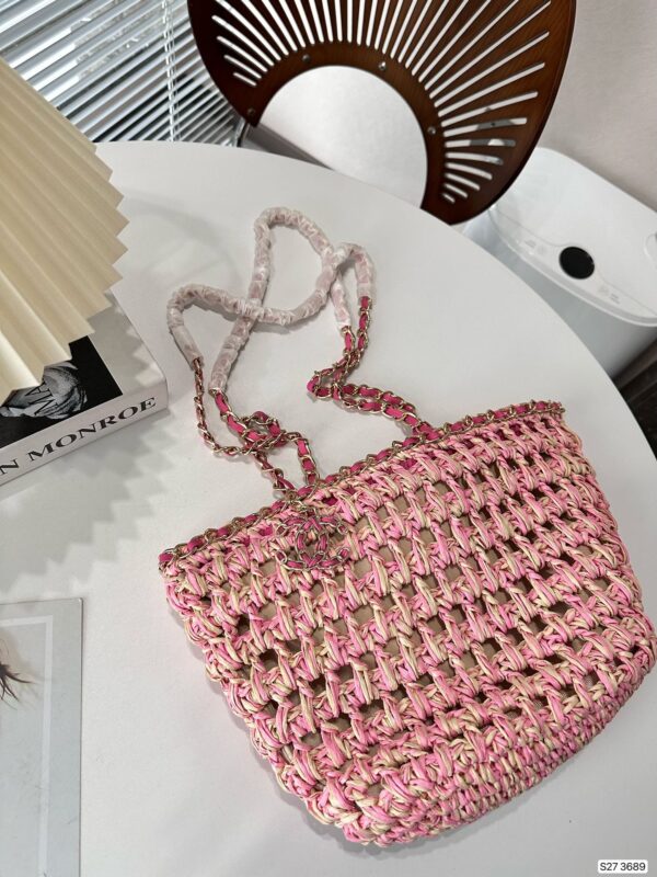 CHANEL SMALL SHOPPING BAG 22CM AS3689 B10225 NN017 - Image 2