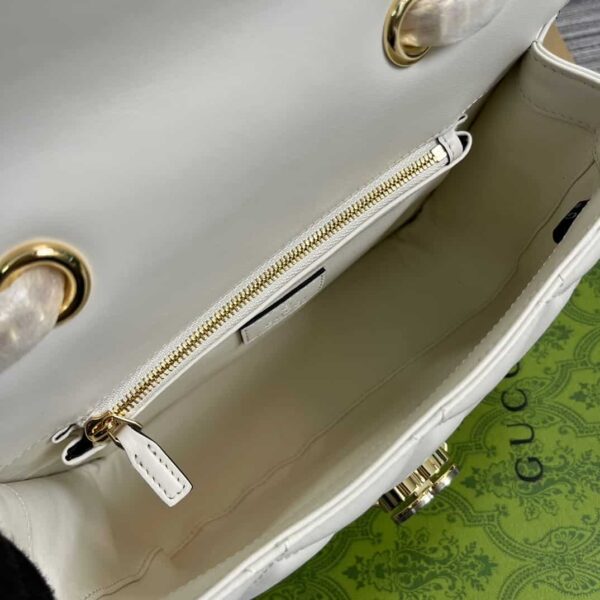 GUCCI DECO SMALL SHOULDER BAG WHITE 25CM 740834 AAB1Q 9022 - Image 4