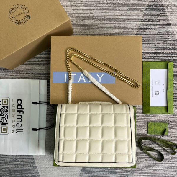 GUCCI DECO SMALL SHOULDER BAG WHITE 25CM 740834 AAB1Q 9022 - Image 8