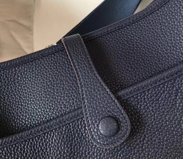 HERMES CLEMENCE EVELYNE PM 30CM BLACK NOIR - Image 9