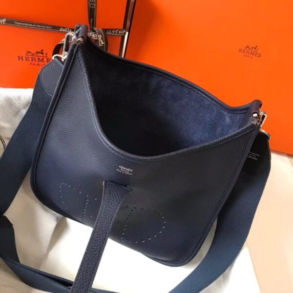 HERMES CLEMENCE EVELYNE PM 30CM BLACK NOIR - Image 6