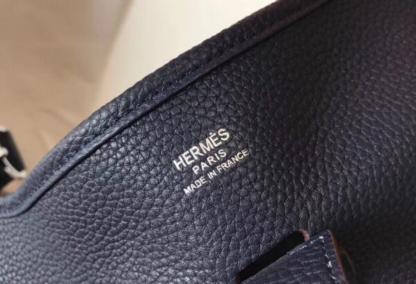 HERMES CLEMENCE EVELYNE PM 30CM BLACK NOIR - Image 8