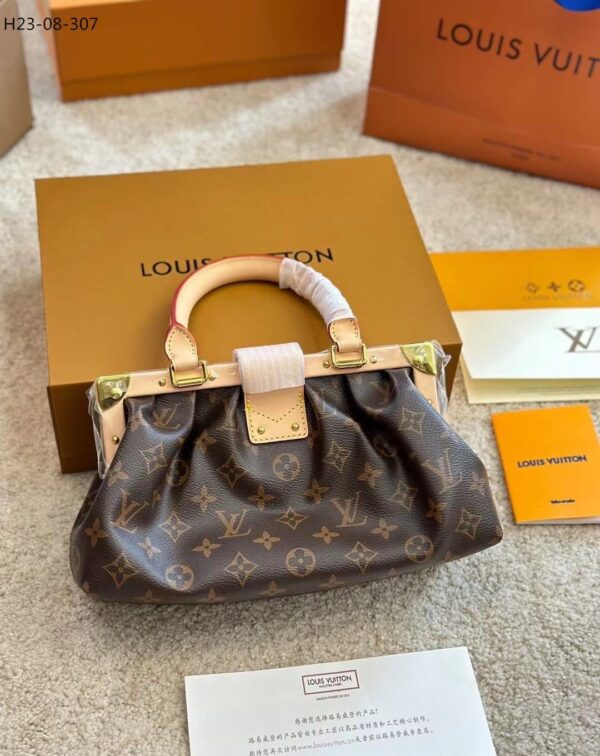 LOUIS VUITTON MONOGRAM CLUTCH BAG BROWN 28CM M46544 - Image 3