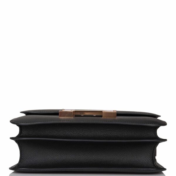 HERMES CONSTANCE 24 TOGO LEATHER GOLD HARDWARE BLACK 24CM - Image 3