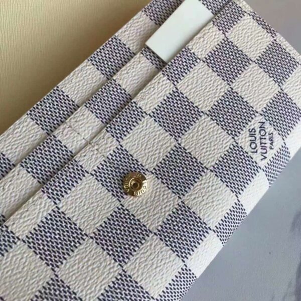 LOUIS VUITTON SARAH WALLET DAMIER AZUR 19CM N63208 - Image 2