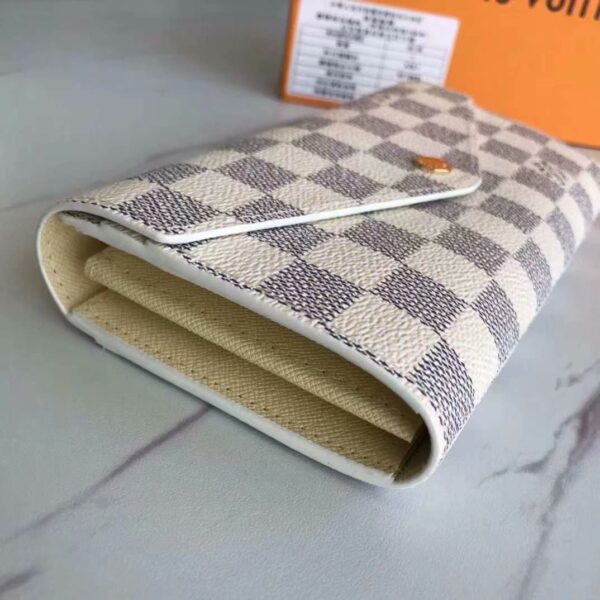 LOUIS VUITTON SARAH WALLET DAMIER AZUR 19CM N63208 - Image 3