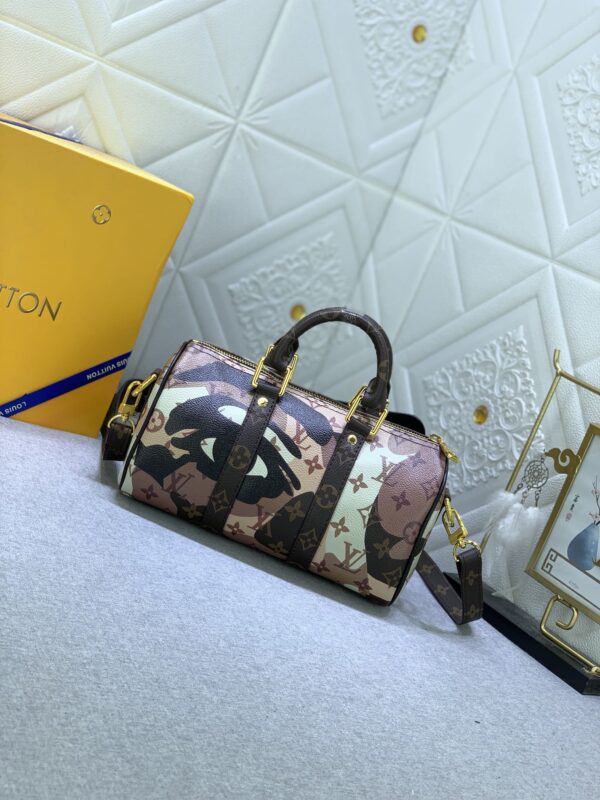 LOUIS VUITTON KEEPALL BANDOULIÈRE 25 BROWN 25CM M46678 - Image 7