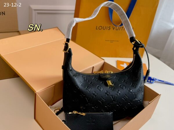 LOUIS VUITTON SAC SPORT BAG MONOGRAM EMPREINTE BLACK 26CM M46610 - Image 7