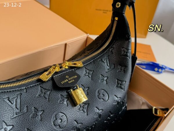 LOUIS VUITTON SAC SPORT BAG MONOGRAM EMPREINTE BLACK 26CM M46610 - Image 4