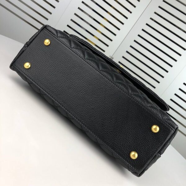 CHANEL MEDIUM COCO FLAP BAG WITH TOP HANDLE 26CM - Image 5