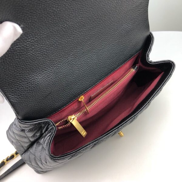 CHANEL MEDIUM COCO FLAP BAG WITH TOP HANDLE 26CM - Image 6