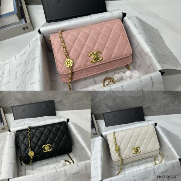 CHANEL WALLET WITH STRAP BLACK 19CM AP3580 B14320 94305 - Image 2