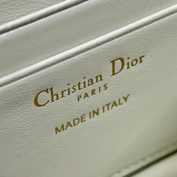 DIOR POCHETTE LADY CON ASA SUPERIOR WHITE 21CM S0980ONMJ M030 - Image 5