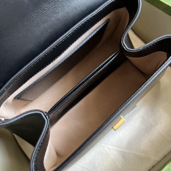 GUCCI HORSEBIT 1955 MINI BAG BLACK 22CM  703848 AAA7G 1000 - Image 3