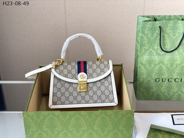 GUCCI OPHIDIA SMALL JUMBO GG BAG GRAY 25CM 651055 96IWX 9794 - Image 3